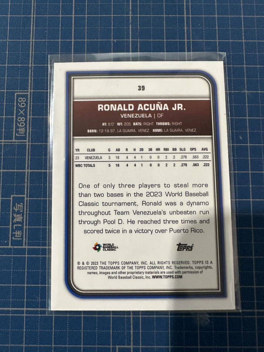 2023 Ronald Acua Jr Topps World Baseball Classic Image Variations_画像2