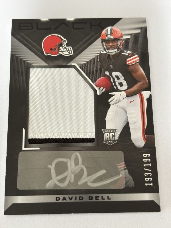 2022 PANINI BLACK FOOTBALL David Bell Patch Auto /199_画像1