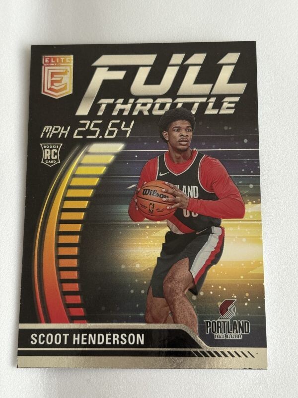 2023-24 PANINI DONRUSS ELITE BASKETBALL Scoot Henderson FULL THROTTLE_画像1