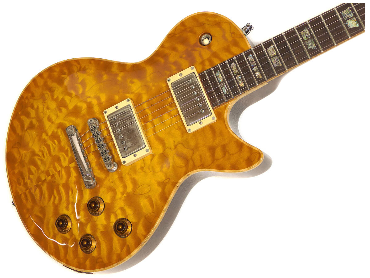 レア History SH-L2 ハカランダ ホンジュラスマホガニー 極上キルトメイプルトップ Les Paul レスポール Fujigen フジゲン ヒストリー_画像4