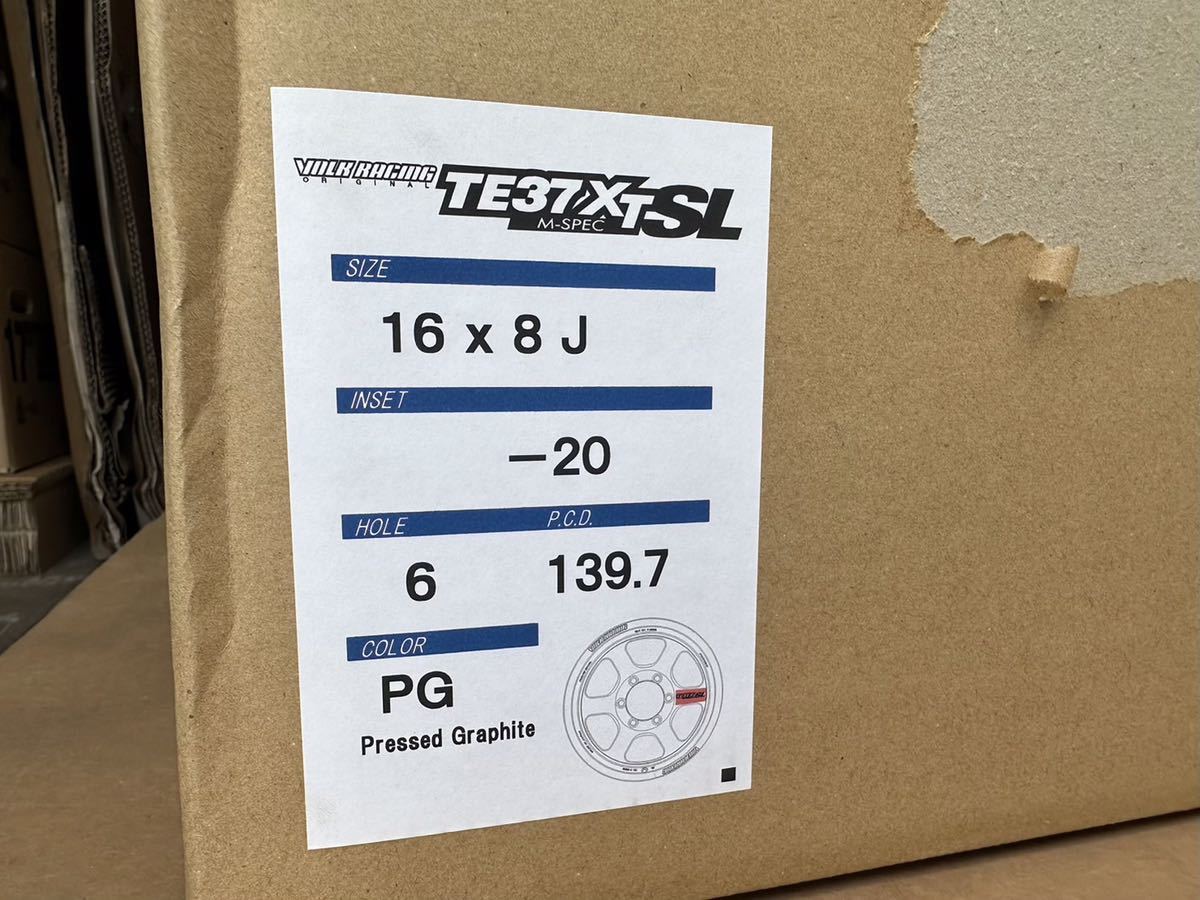 新品即納 在庫あり RAYS レイズ TE37XT SL 16インチ 8J -20 6H PCD139.7 PG 4本セット 新品未使用の画像5