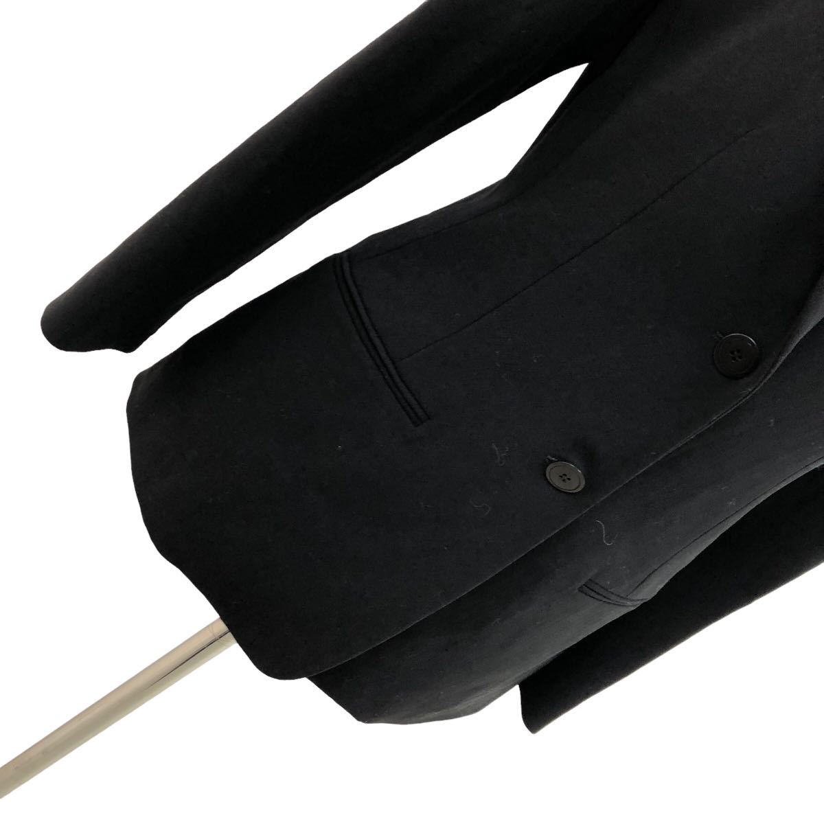 S187 DONNA KARAN ダナキャラン ニューヨーク ジャケット 上着 羽織り トップス アウター ウール レディース 7 ブラック 黒の画像3