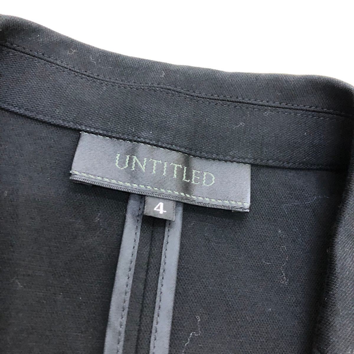 S188① made in Japan UNTITLED Untitled skirt suit suit jacket skirt outer garment feather weave bottoms ceremony suit 4 black black 