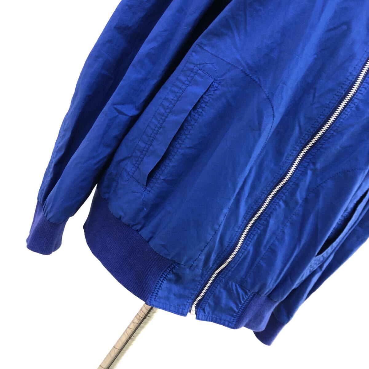 S190 日本製 伊太利屋 イタリヤ GK ITALIYA ジャケット MA-1 ジャンパー ブルゾン 上着 羽織り アウター 綿 コットン 11 ブルー 青す_画像3
