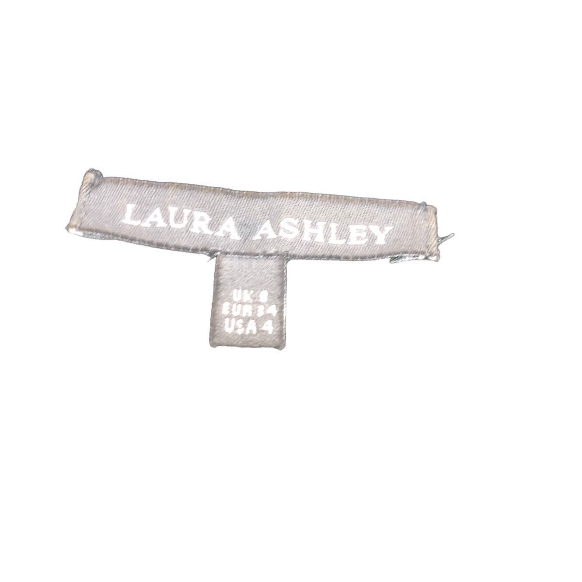 S192 Laura Ashley ローラアシュレイ ニットジャケット 羽織り カーディガン ジャケット 上着 毛100% レディース グレー ブラック 黒_画像7