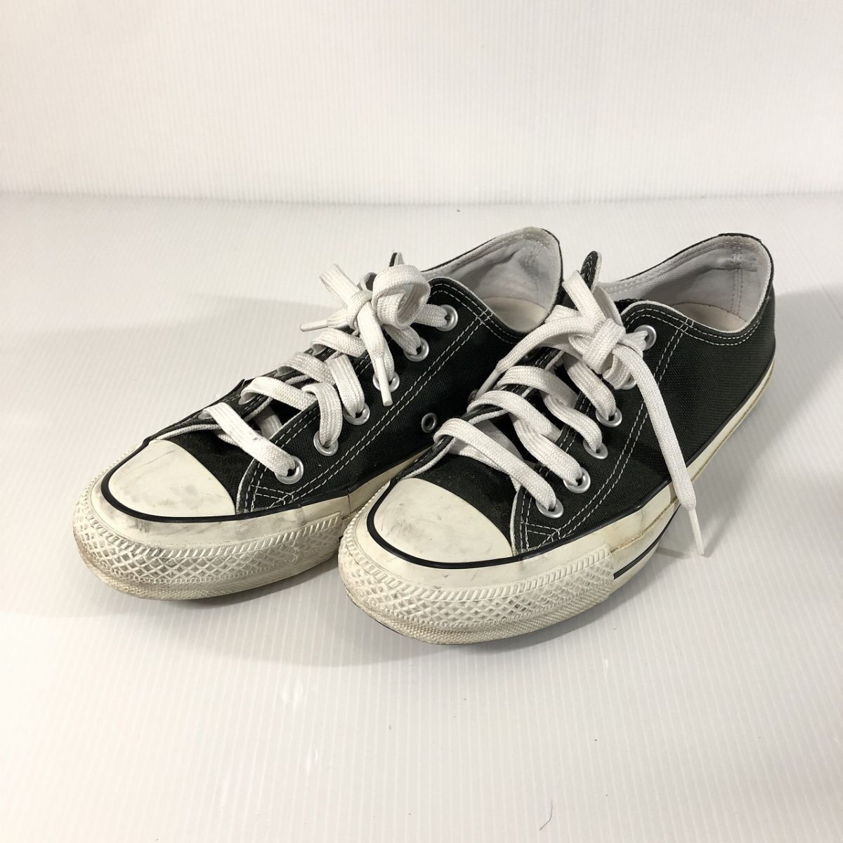 Converse スニーカー 1CK565 ALL STAR 100 COLORS OX スニーカー シューズ 24.5ｃｍ 白X黒 中古 6_画像1