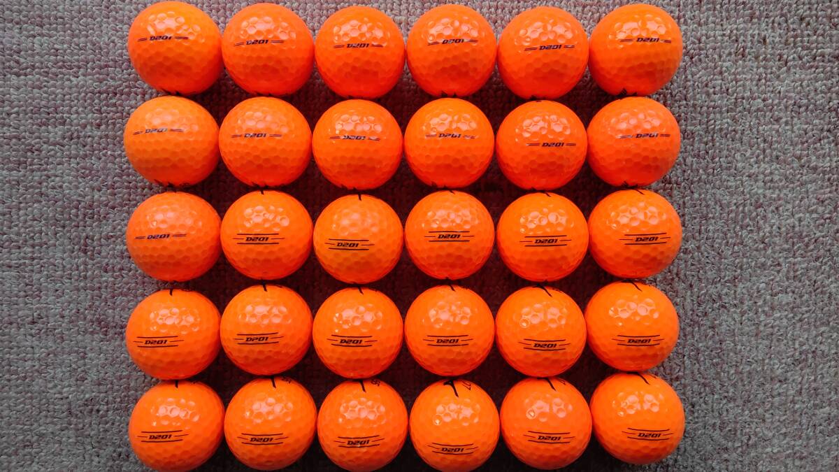 MIZUNO ミズノ D−２０１ オレンジ 年式混合 ロストボール ３０個の画像2