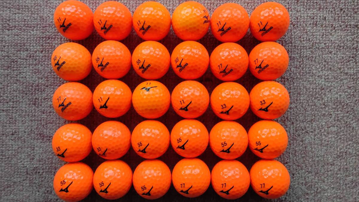 MIZUNO ミズノ D−２０１ オレンジ 年式混合 ロストボール ３０個の画像3