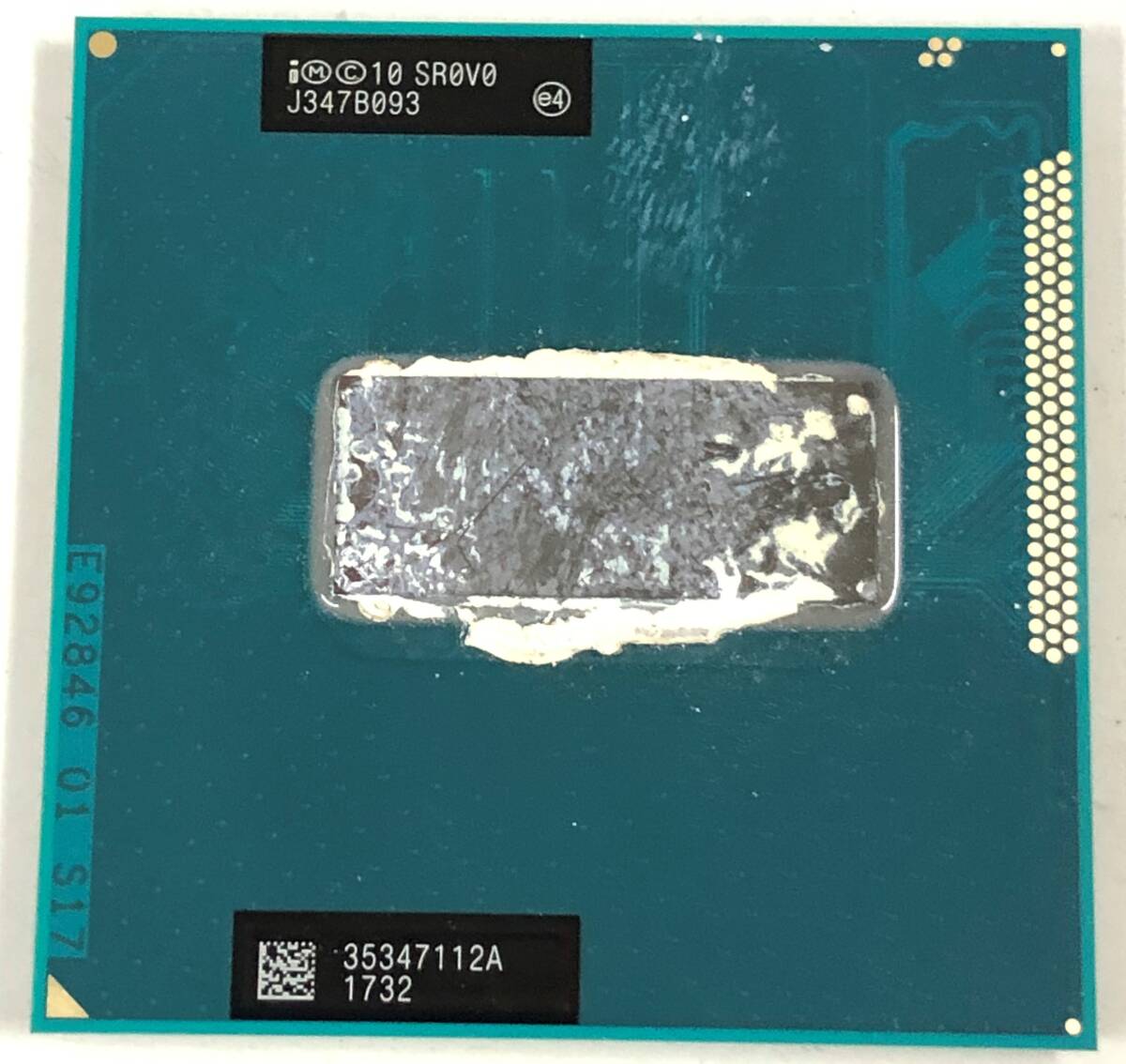 【中古パーツ】複数購入可 CPU Intel Core i7 3632QM 2.2GHz TB 3.2GHz SR0V0 Socket G2 (rPGA988B) 4コア8スレッド動作品 ノートパソコン_画像2