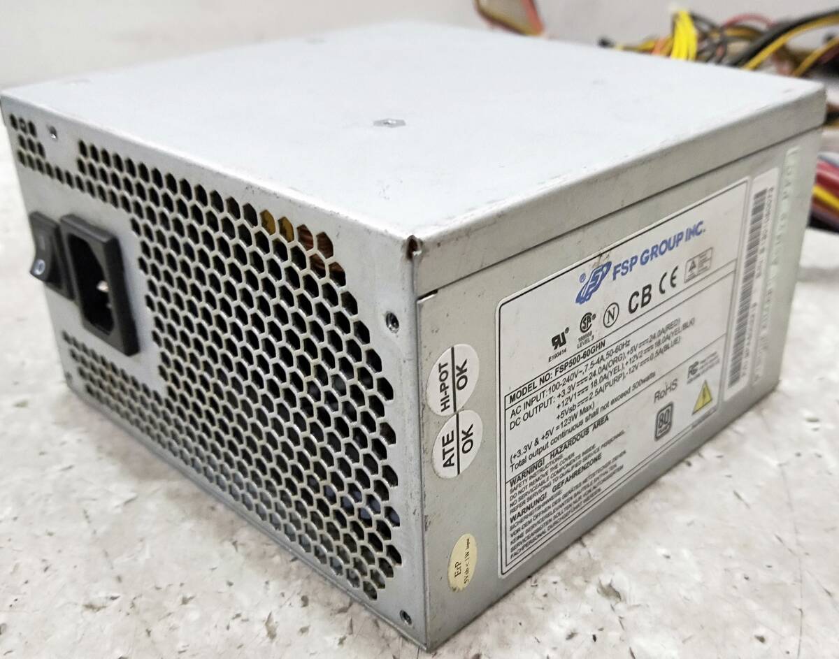 [ used parts ]FSP GROUP INC. FSP500-60GHN 500W power supply unit power supply BOX 80PLUS #DY2717