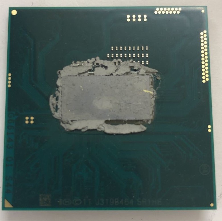 【中古パーツ】複数購入可 CPU Intel Core i3 4100M 2.5GHz SR1HB Socket G3(rPGA946B) 2コア4スレッド動作品 ノートパソコン用の画像2