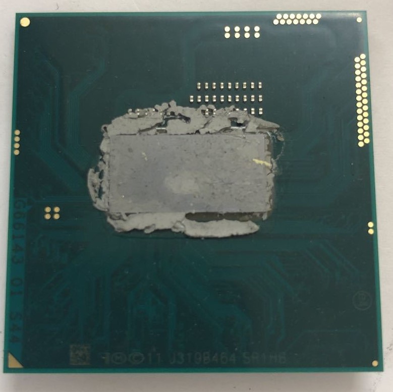 【中古パーツ】複数購入可 CPU Intel Core i3 4100M 2.5GHz SR1HB Socket G3(rPGA946B) 2コア4スレッド動作品 ノートパソコン用_画像2