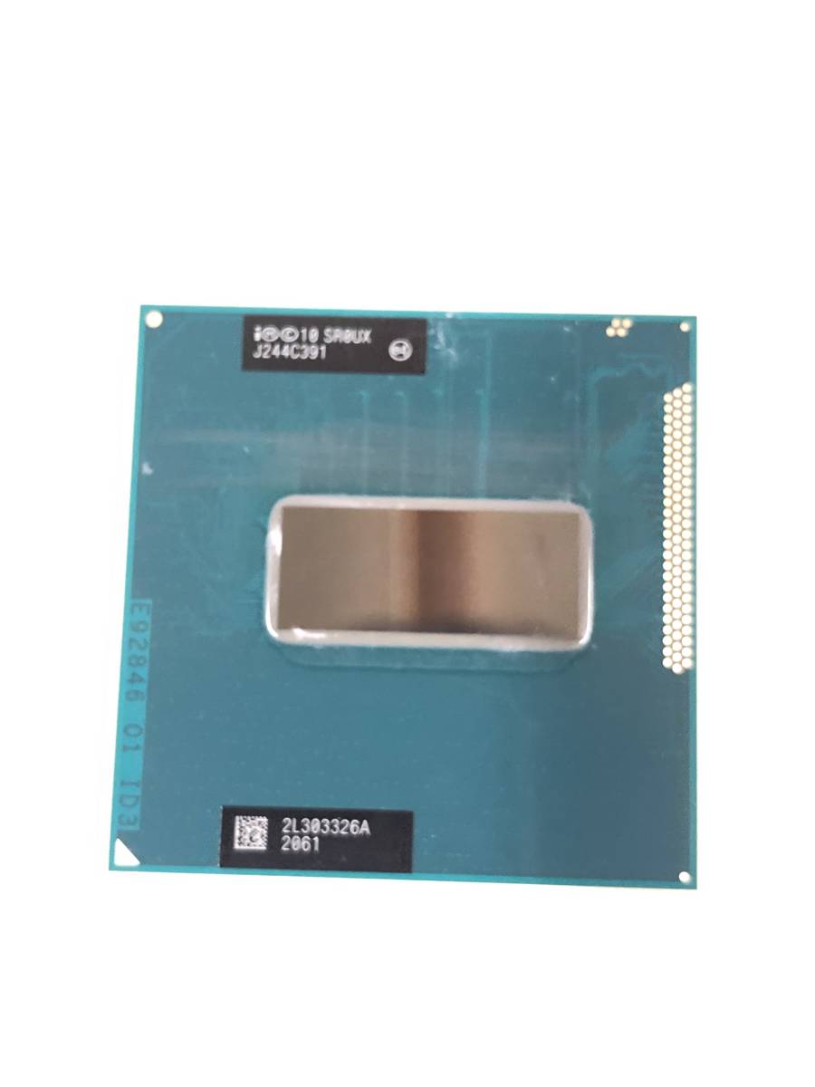 【中古パーツ】複数購入可CPU Intel Core i7-3630QM 2.4GHz TB 3.4GHz SR0UX Socket G2( rPGA988B) 4コア8スレッド動作品ノートパソコン用 _画像2