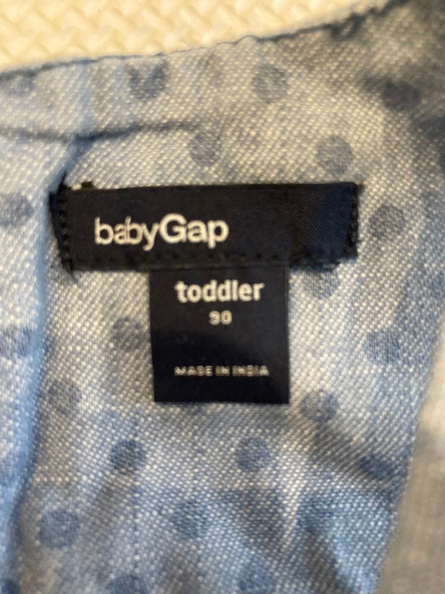 ベビーギャップ　BABYGAP デニム　ワンピース　水玉　子供服　ベビー服