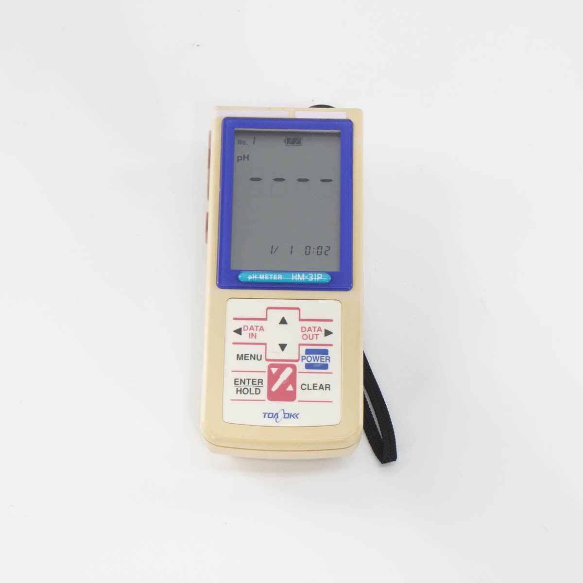 [DW] 8日保証 08/2020CAL HM-31P TOA DKK 東亜DKK pH METER ポータブルpH計 pHメーター ガラス電極式水素異音濃度指示計 AC...[05153-1361]_画像3