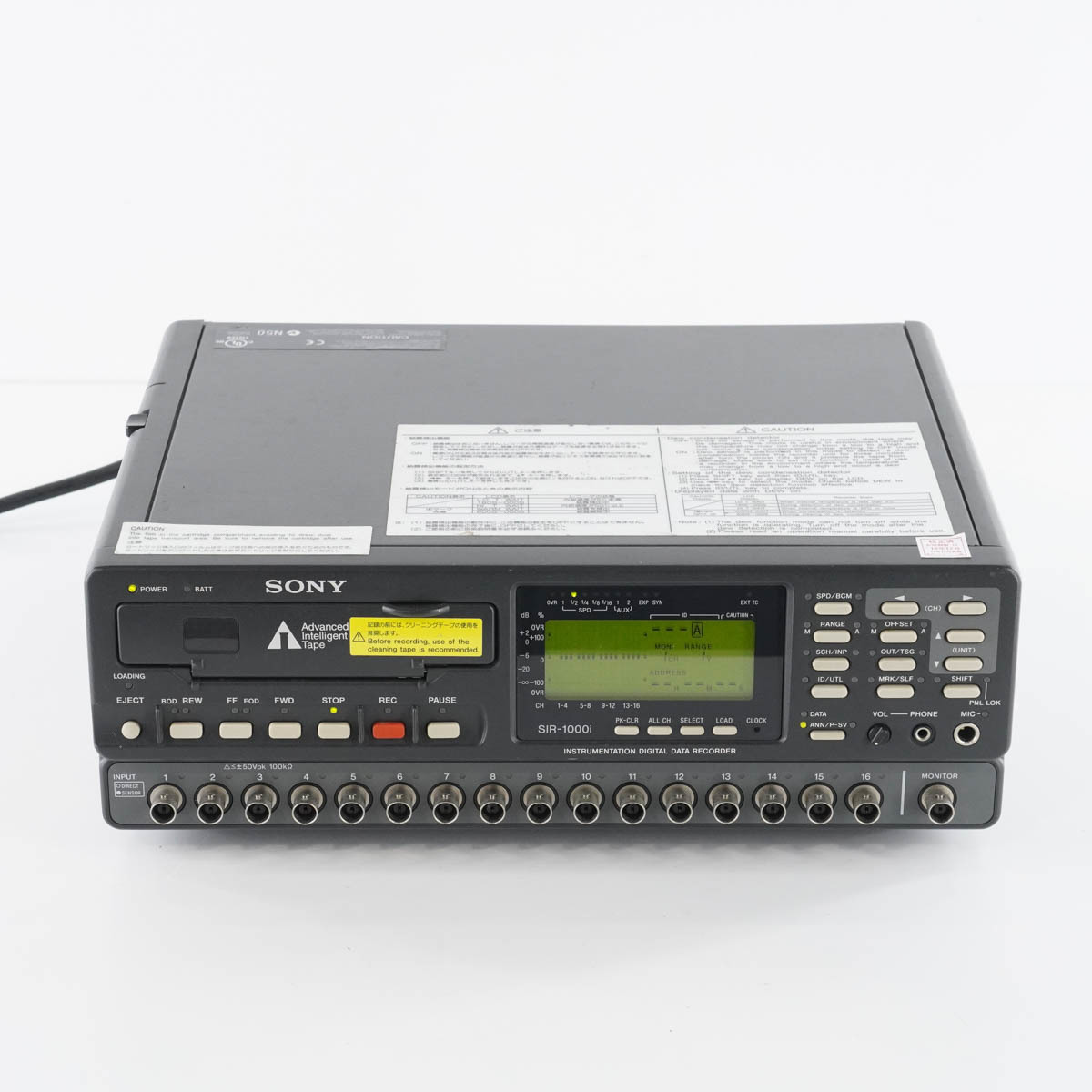 [DW] 8日保証 SIR-1000i SONY INSTRUMENTION DIGITAL DATA RECORDER ソニー デジタルデータレコーダー 取扱説明書[05336-0215]_画像3