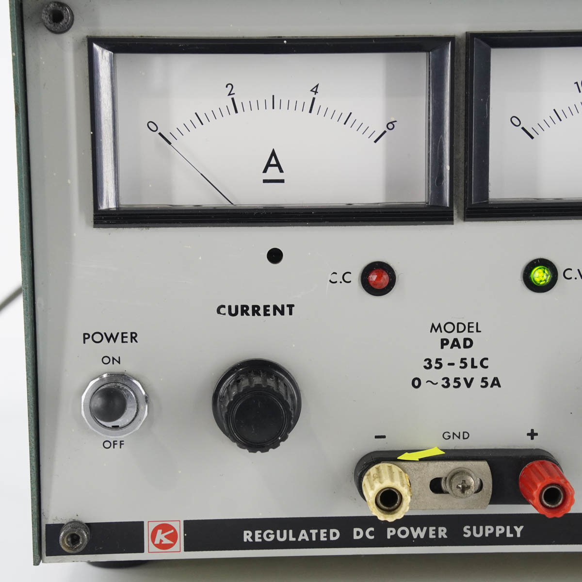 [DW] 8日保証 PAD35-5LC KIKUSUI 0~35V 5A 菊水 REGULATED DC POWER SUPPLY 直流安定化電源 DC電源 直流電源[05452-0015]_画像4