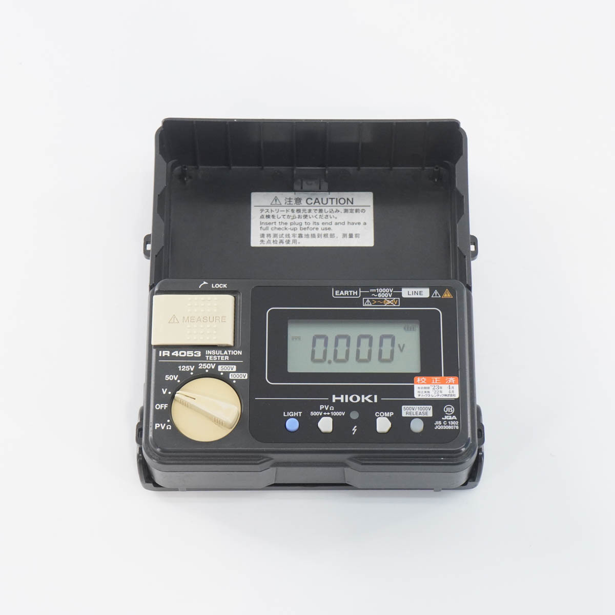 [DW] 8日保証 3台入荷 04/2022CAL IR4053 HIOKI 日置 INSULATION TESTER 絶縁抵抗計 取扱説明書[05432-0999]_画像3