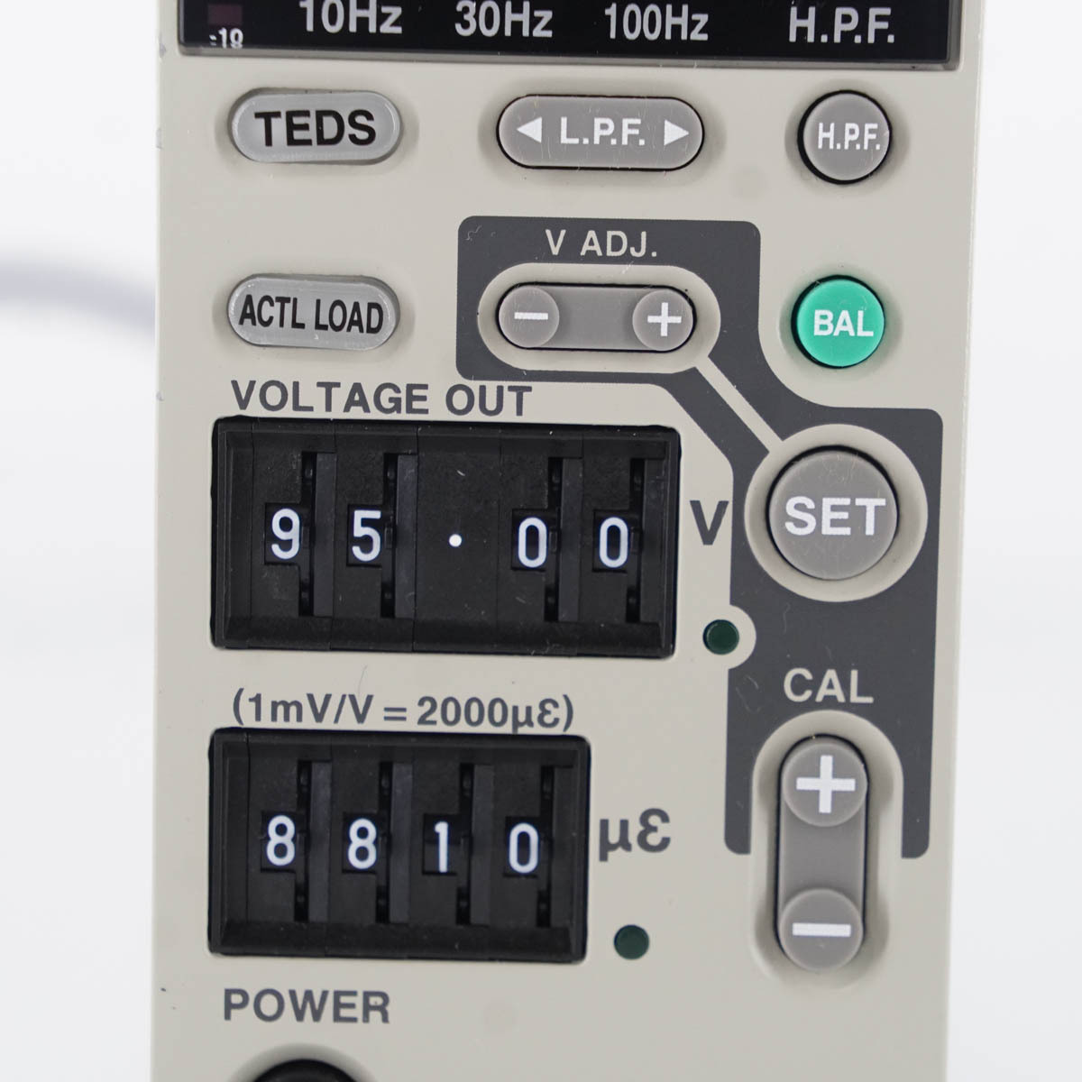 [DW] 8日保証 校正2023年12月まで有効 DPM-913B KYOWA STRAIN AMPLIFIER 協和共和 動ひずみ測定器 電源コード 取扱説明書[04779-0185]の画像5