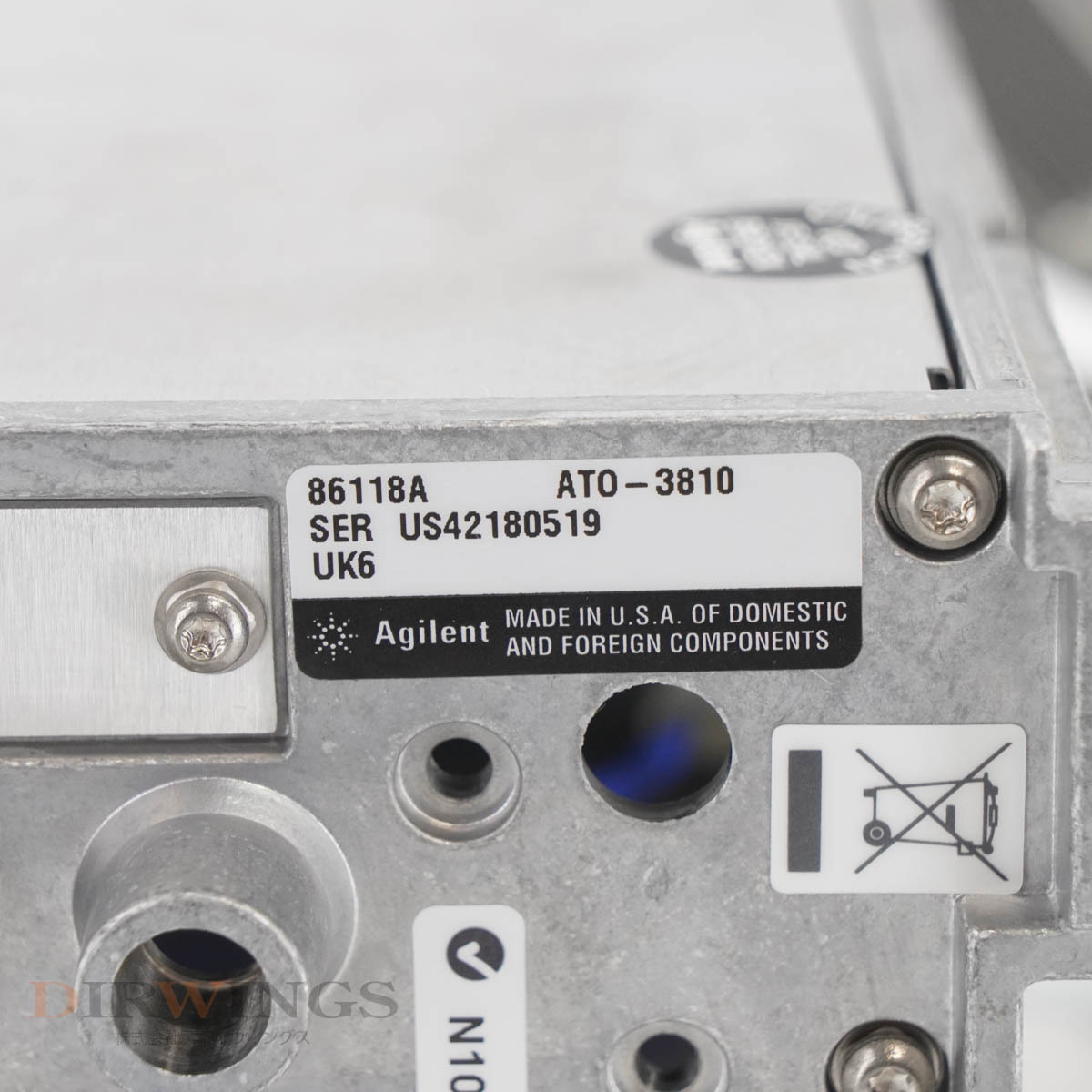 [DW] 8日保証 86118A ATO-3810 Agilent UK6 hp Keysight 70GHz Remote Sampling Module Oscilloscope Electrical Module リ...[05791-0540]の画像10