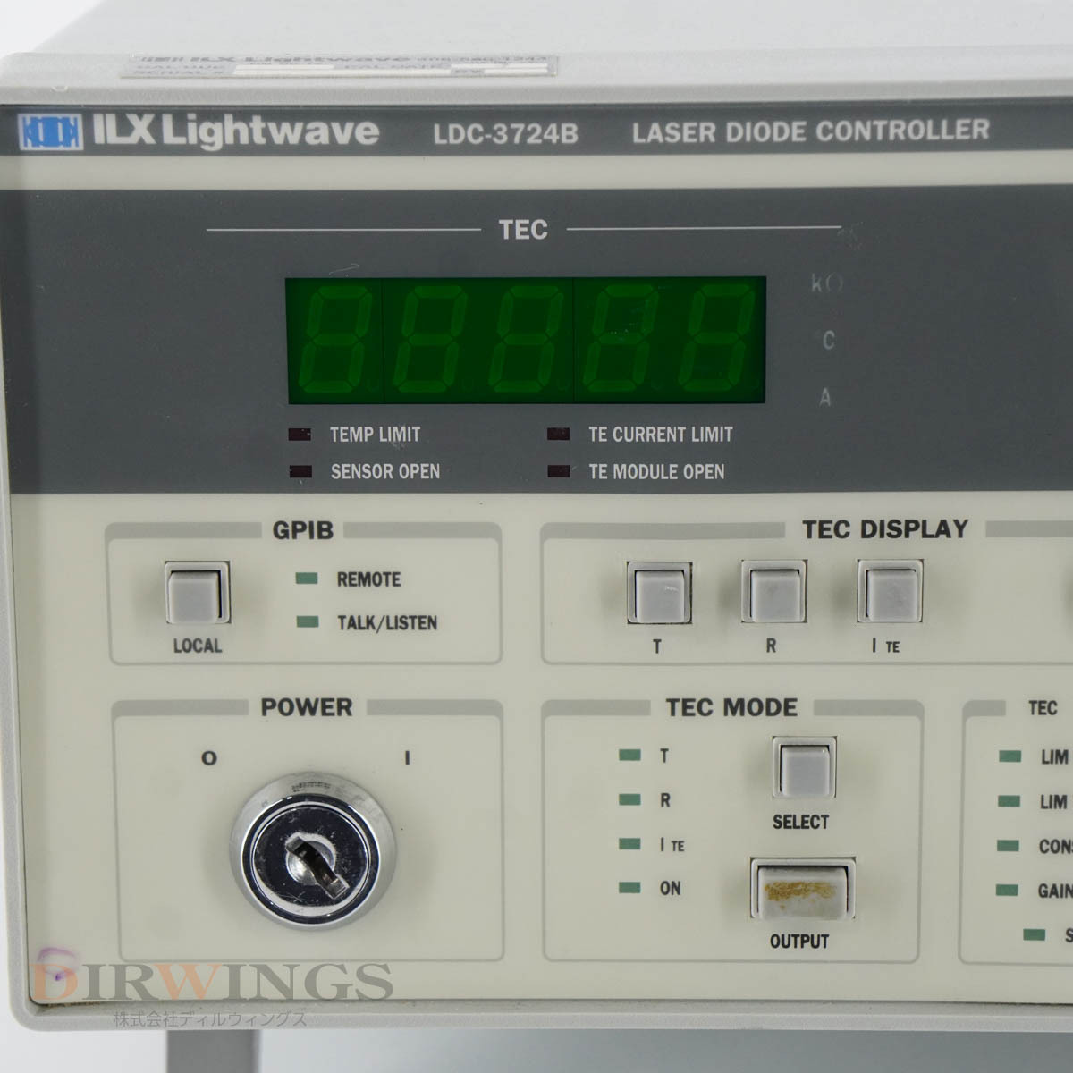 [JB] 保証なし LDC-3724B ILX Lightwave LASER DIODE CONTROLLER レーザーダイオードコントローラー LDコントローラー[05791-1341]の画像6