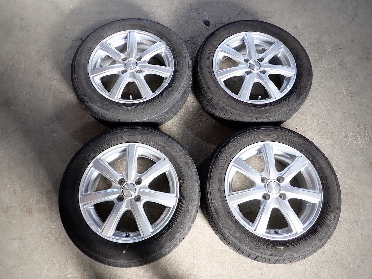 YS6933[ free shipping 175/65R15] Fit Swift aqua Cube Yokohama used summer tire set #15×5.5J 100/4H ET42#1 jpy start 