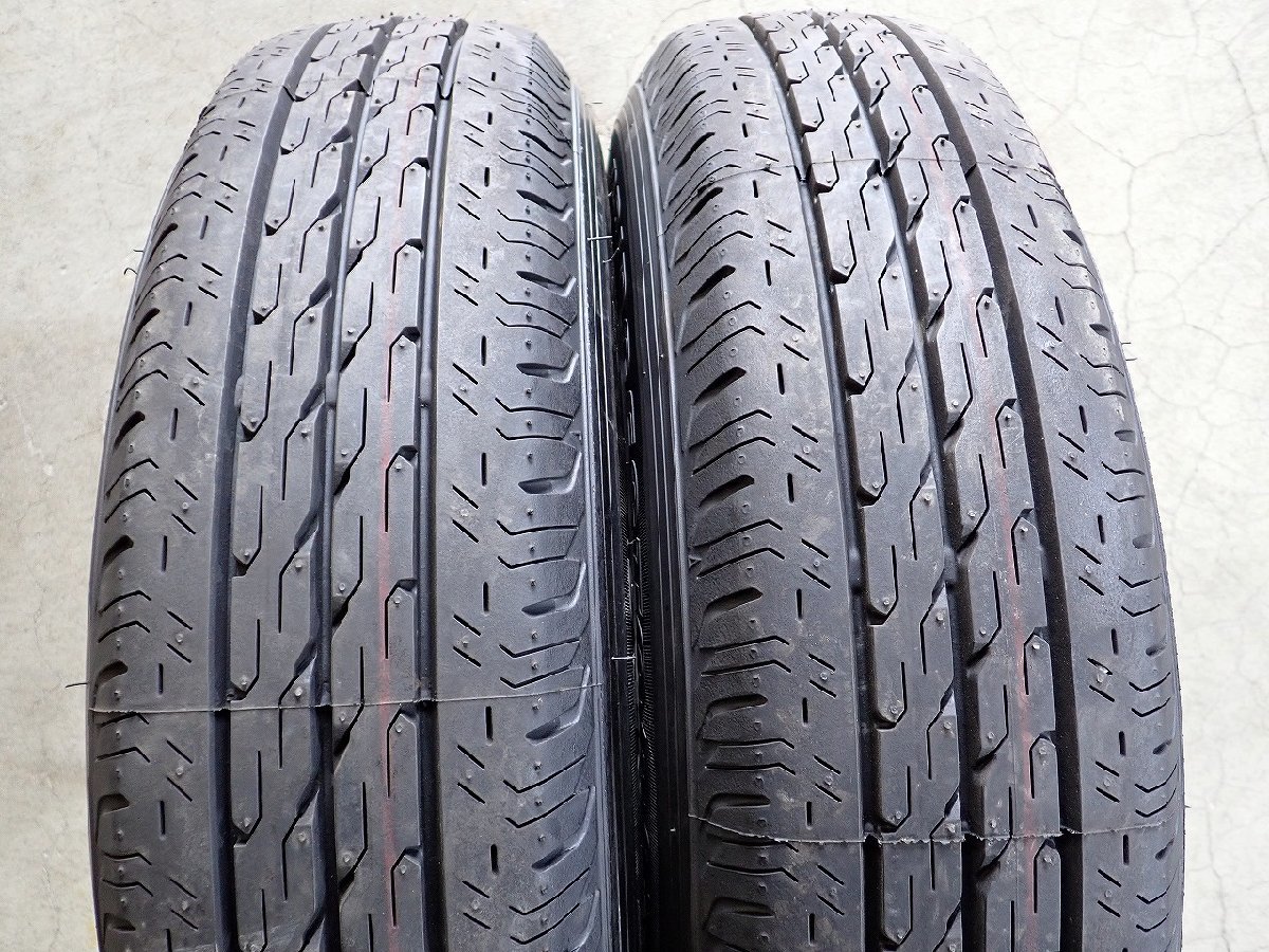 YS6965【送料無料165/80R14 91/90】ニッサン純正スチール ADバンなどへ 2021年製 中古夏タイヤセット●14×5J 100/4H ET約40●_画像3