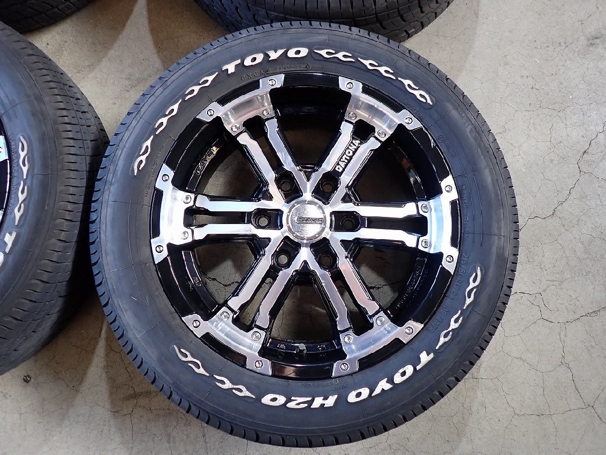 YS7198【送料無料215/60R17】RAYS DAYTONA 200系ハイエース トーヨータイヤ 中古夏タイヤセット■17×6.5J 139.7/6H ET38■_画像2