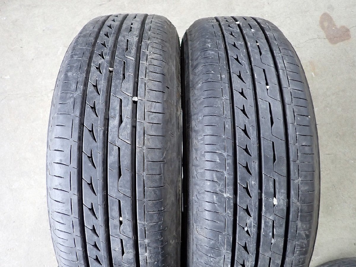 YS7251【送料無料175/65R15】アクア スイフト フィットなどに BS REGNO 中古夏タイヤアルミセット ★15×5.5J 100/4H ET45★の画像5