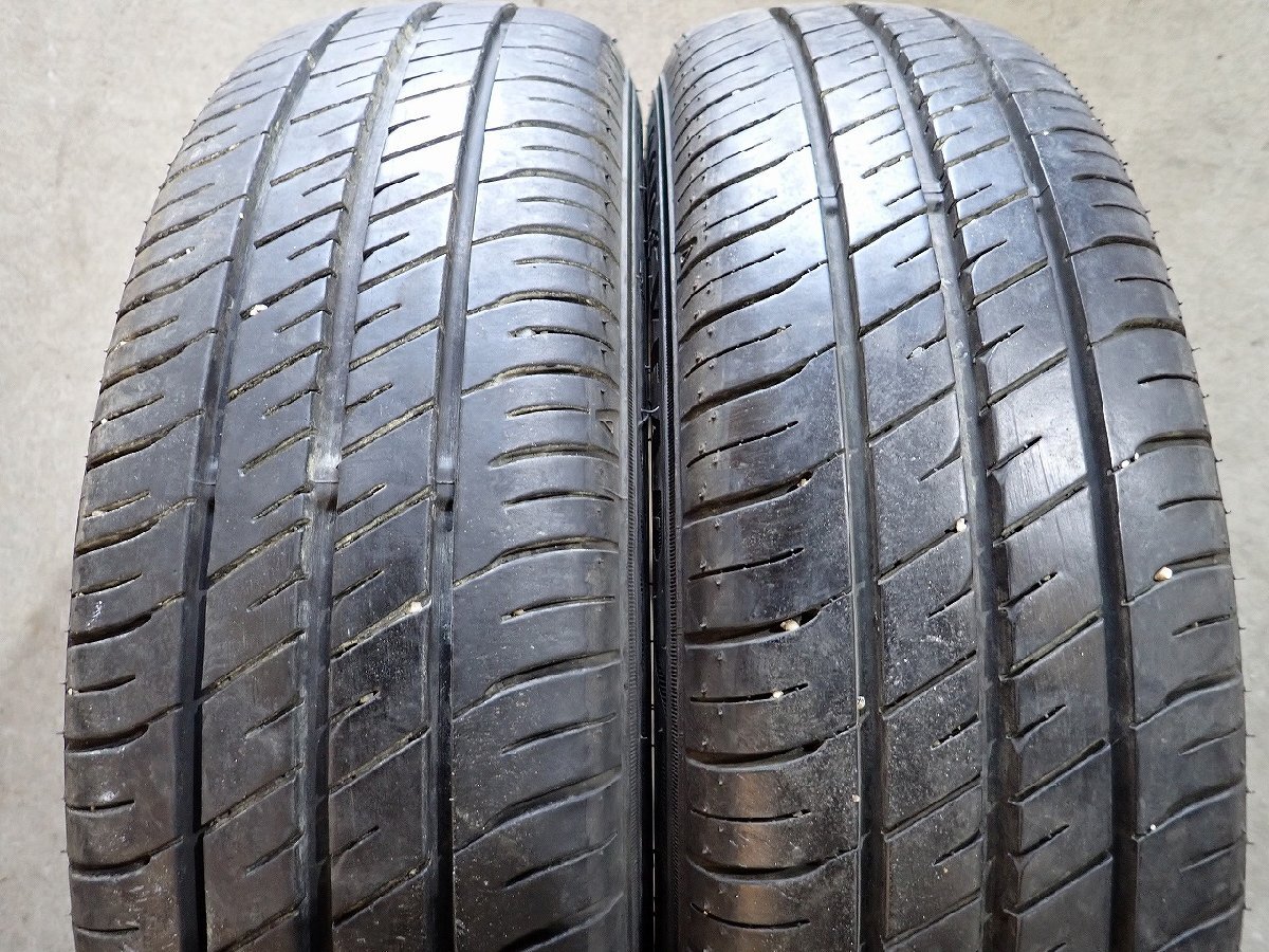 YS7337【送料無料155/65R14】ダイハツ純正 タント ムーブ ミライースなどに GY 中古夏タイヤセット ■14×4.5J 100/4H ET45■の画像5