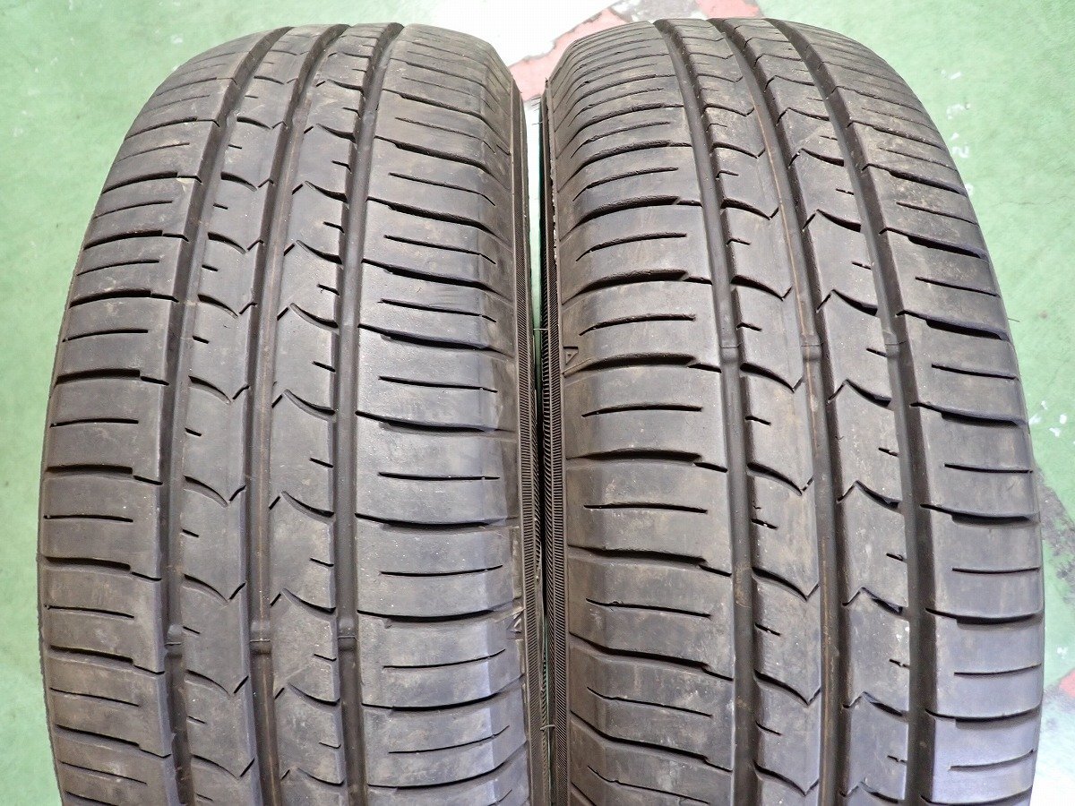 RK3308【送料無料175/65R14】2本 2022年製 グッドイヤー エフィシェントグリップ エコ EG01 中古夏タイヤ フィット等に ≪即決≫の画像3