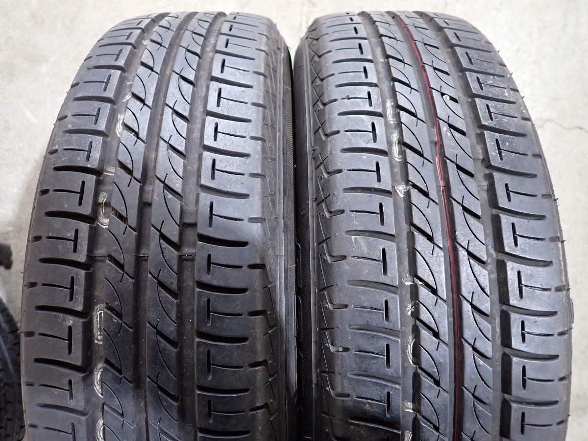 YS7688【送料無料155/65R14】ダイハツ純正 タント ミライース ムーブなどに 中古夏タイヤセット ★14×4.5J 100/4H ET45★の画像3