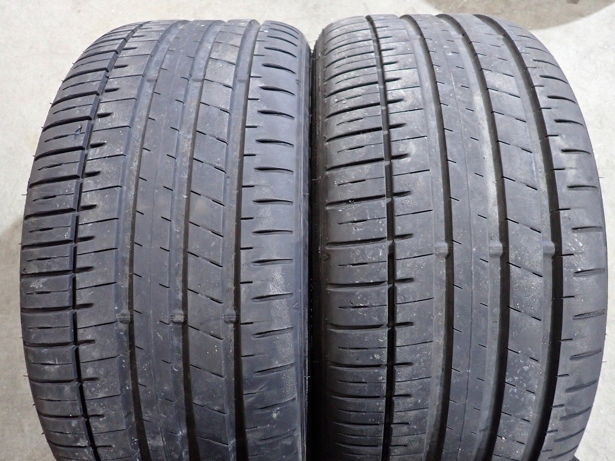 YS7697【送料無料245/40R18 265/35R18】ベンツ純正 AMG W212 Eクラス純正 ファルケン 中古夏タイヤ ●18×8.5J 9J 112/5H ET48 ET54●の画像3