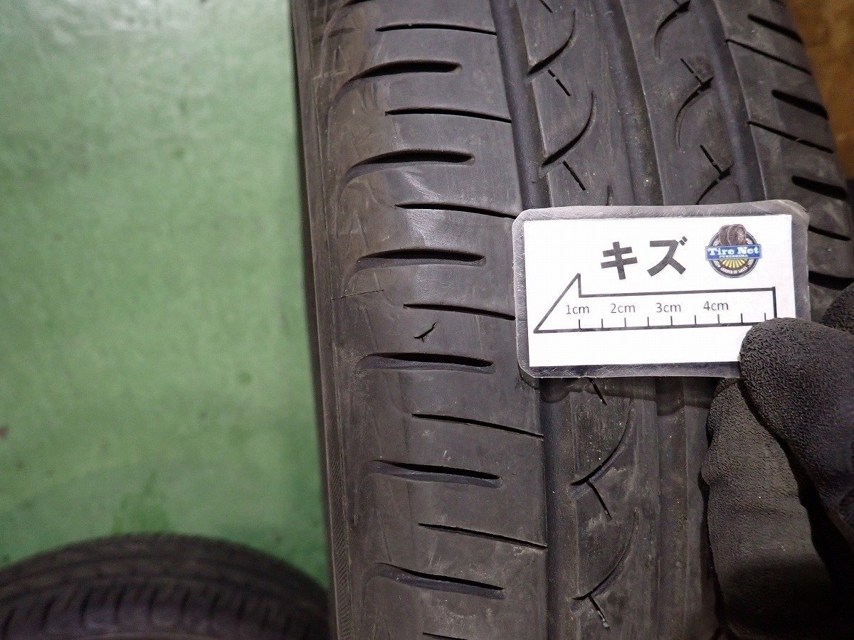 RK3265【送料無料155/65R13】2本 ヨコハマ ブルーアース AE01 中古夏タイヤ ラジアルタイヤ アルト ワゴンR ライフ 《即決あり》の画像8