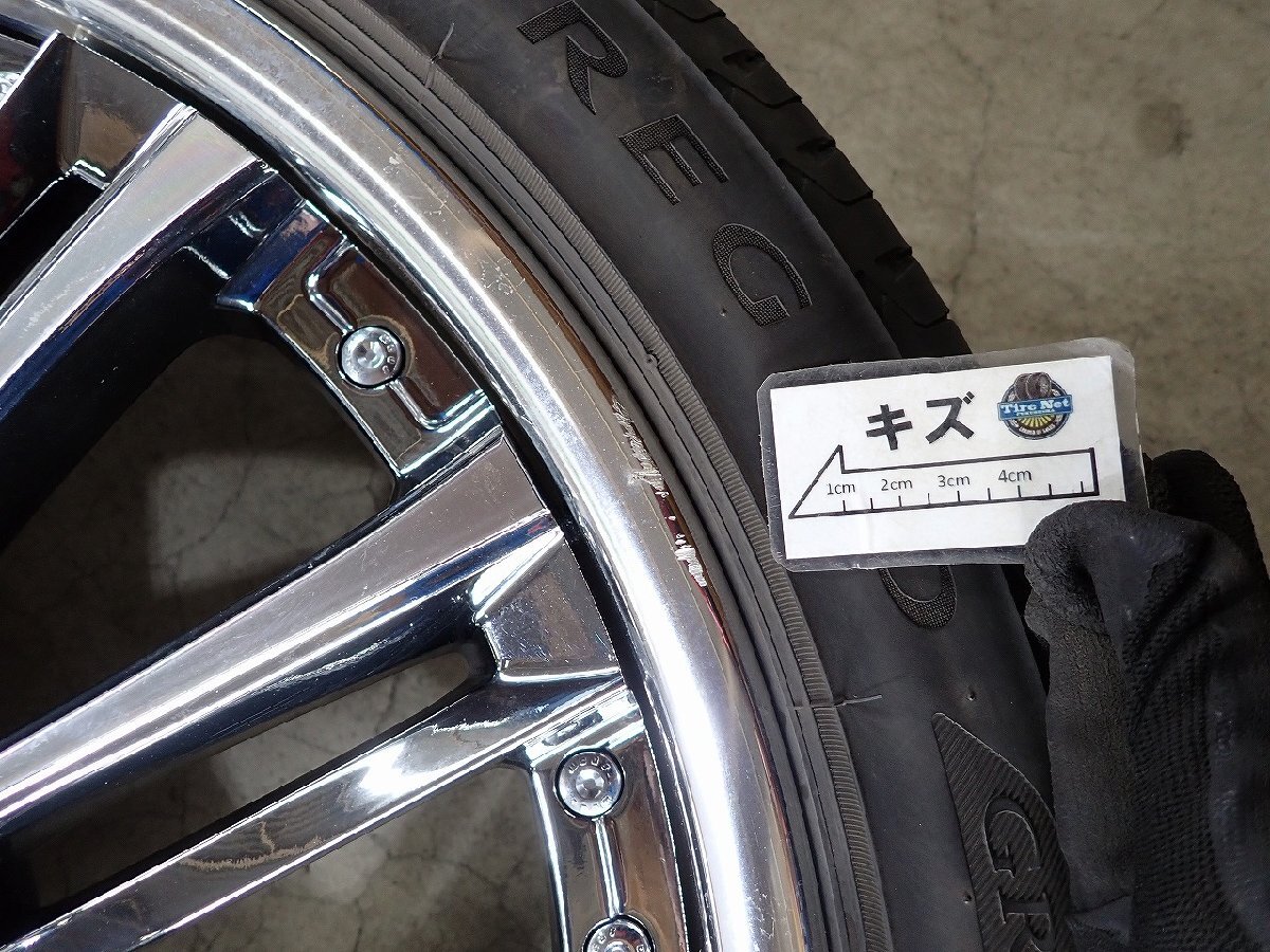 YS7644【送料無料235/40R19】Weds Kranze クレンツェ ACUERDO アクエルド 中古夏タイヤセット ★19×8J 114.3/5H ET51★の画像7