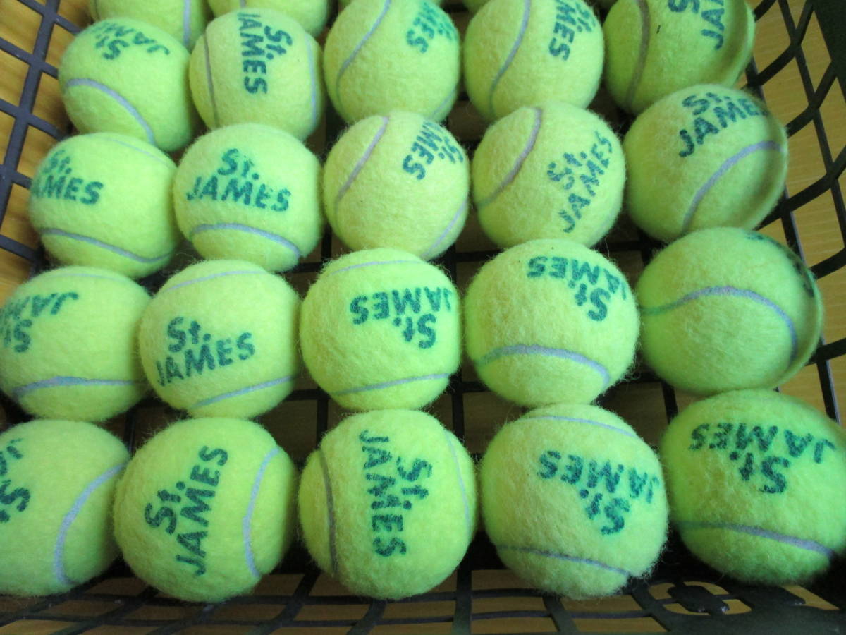 St.JAMES　セントジェームス硬式テニスボール　31個　　　　ダンロップ　キッズ　子供　初心者　練習　　☆在庫処分　特価★_画像3