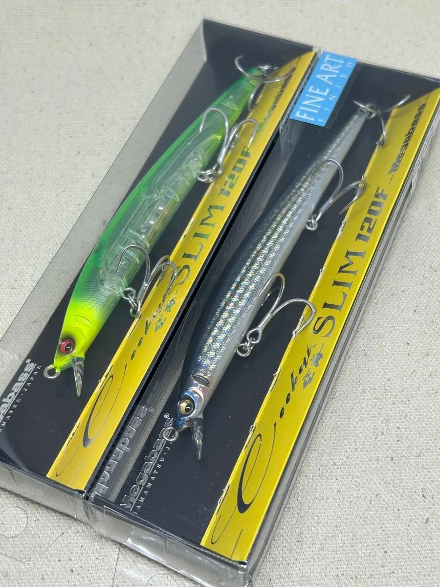 メガバス 空海 スリム 120F 2個セット 未開封 GP SPARKLING CHART HEAD ＆ FA INLET INAKKO Megabass Cookai SLIM 120F X120_画像2