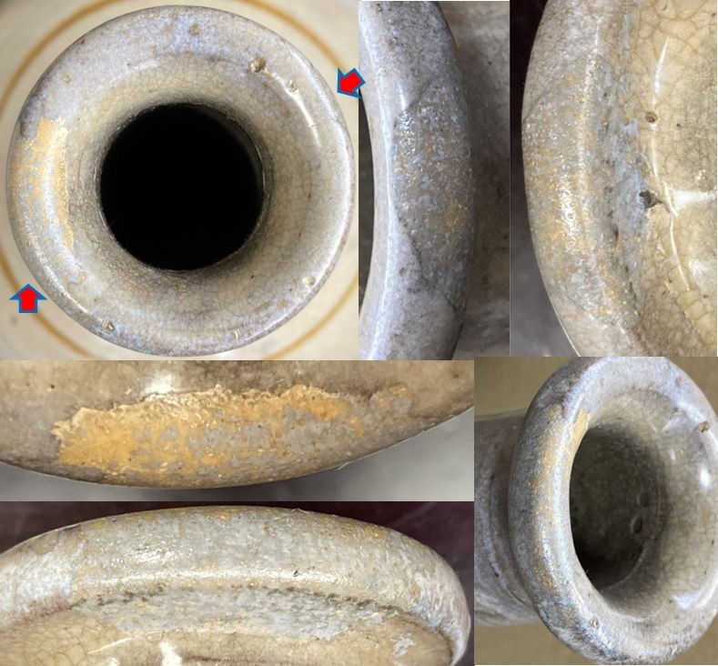 古唐津 輪線文 大徳利（疵あり）の画像6