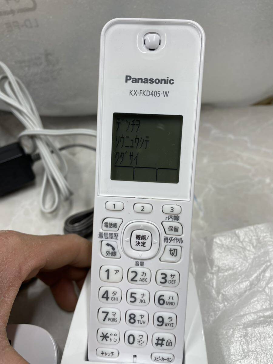 Panasonic パナソニック 電話機 VE-GD27. kX-FKD405-Wセットの画像3