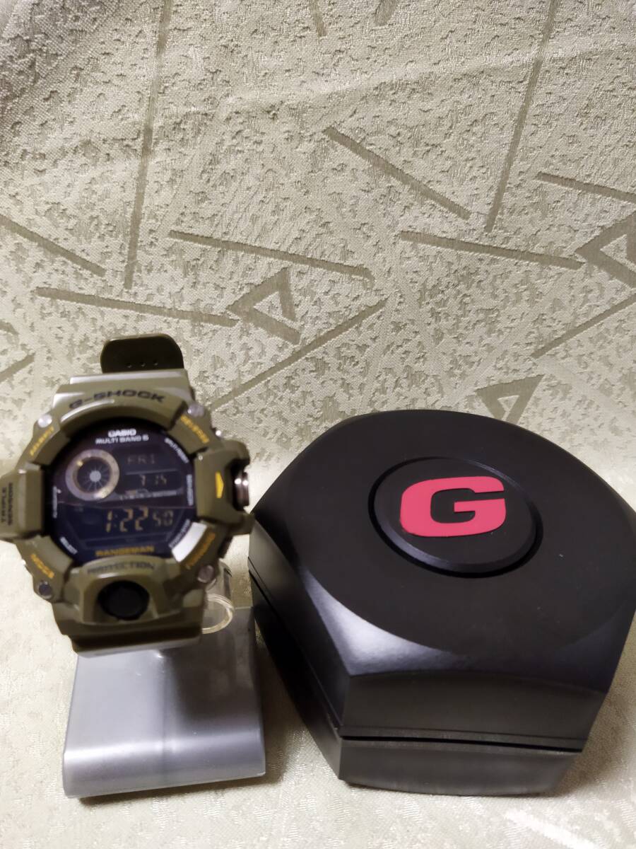 G-SHOCK RANGEMAN GW-9400/Gショック　レンジマン　電波ソーラー　ミリタリーグリーン　動作品/Gショック　ジャンク