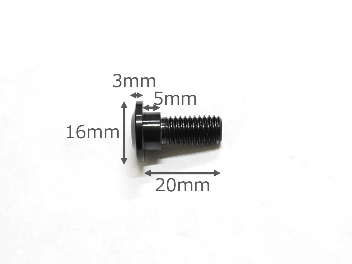 MT-07 MT-09/トレーサー MT-10専用 前後用64チタン合金製ブレーキディスクボルトセット ブラック 黒_画像9