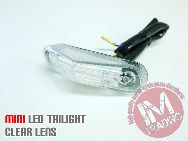 LEDテールランプ ミニクリア ナンバー灯付き TW200 TW225 セロー SR400 SR500 TT250R ランツァ ドラッグスター ビラーゴ TZR250R_画像3