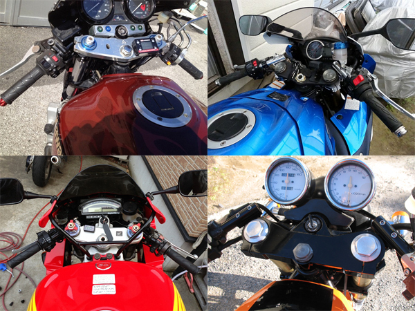 ブラック セパハン 41パイmmφ 黒 HIGHタイプ角度調節 TZR250 XJR400R FZ400 TRX850 FZ400 TDM850 FZR400RR FZR750 FJ1200 FZR600_画像9