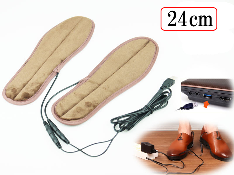  warm electric heating insole 24cm USB supply of electricity middle bed protection against cold heat insulation chilling . cancellation underfoot temperature .