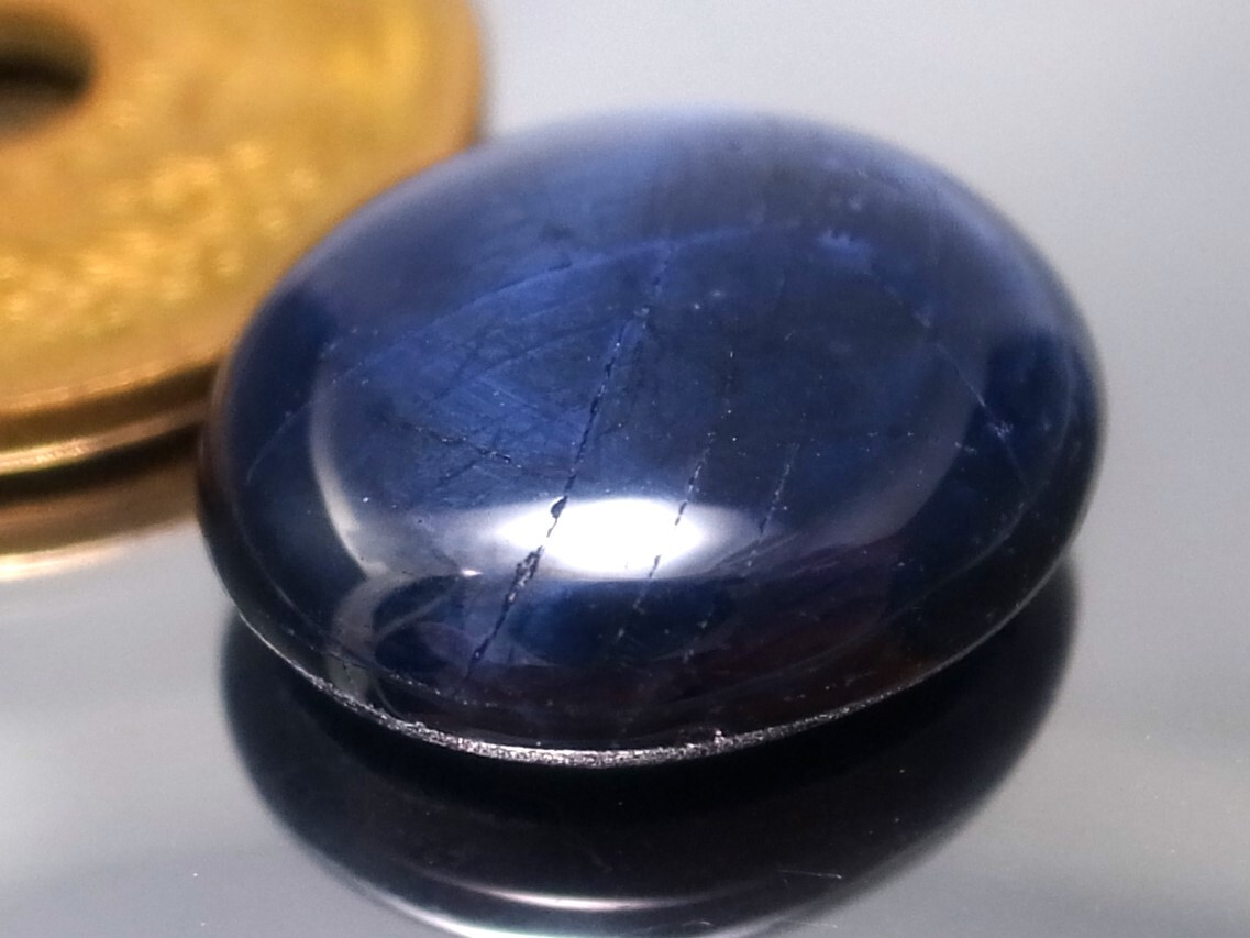 16.47ct new goods * large grain size * natural blue star sapphire Africa production 