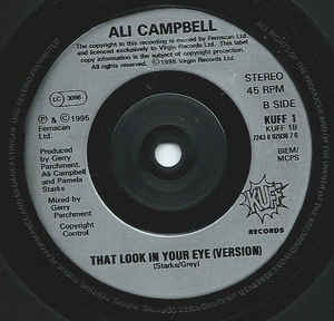 Ali Campbell / That Look In Your Eye 7インチ Kuff Records 1995 UK盤 UB40 グランドビート_画像4