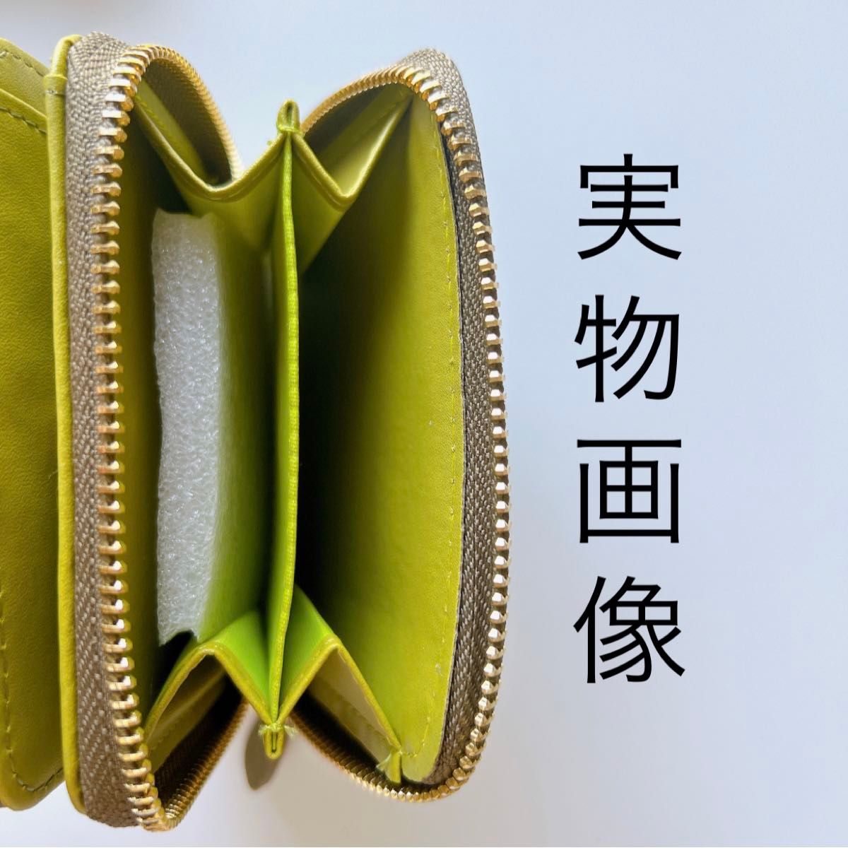ミニウォレット　二つ折り　ミニ財布　キルティング　レディース　カーキ　緑　 コインケース