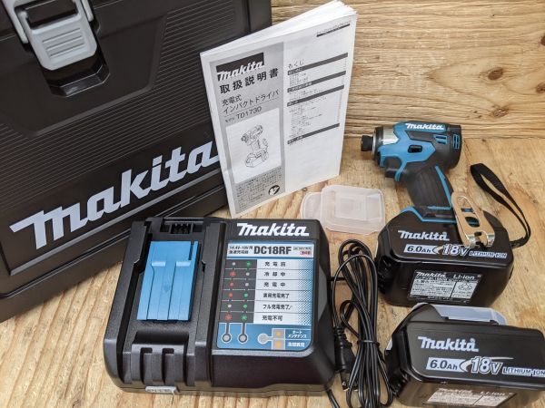 【1-0320-MY-1-2】makita マキタ TD173DRGX 充電式インパクトドライバ バッテリー・充電器付き フルセット品 ４点セット【未使用品】_画像2