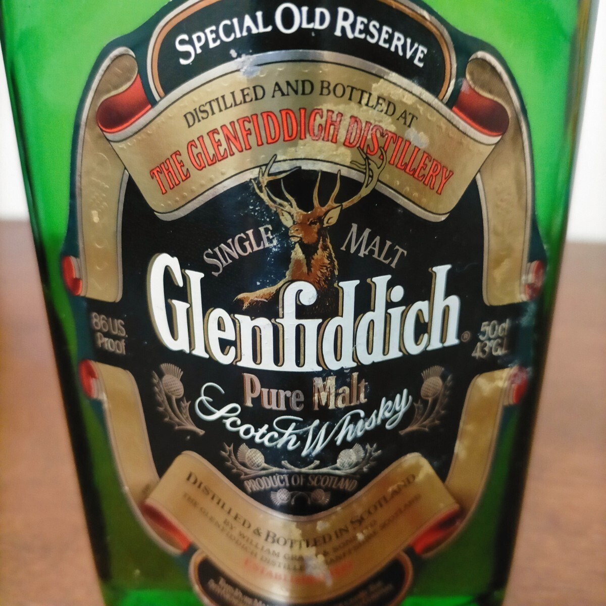 1円スタート　希少　グレンフィディック Glenfiddich 古酒 ウイスキー スコッチウイスキー MALT　1970年代　オールドボトル_画像2