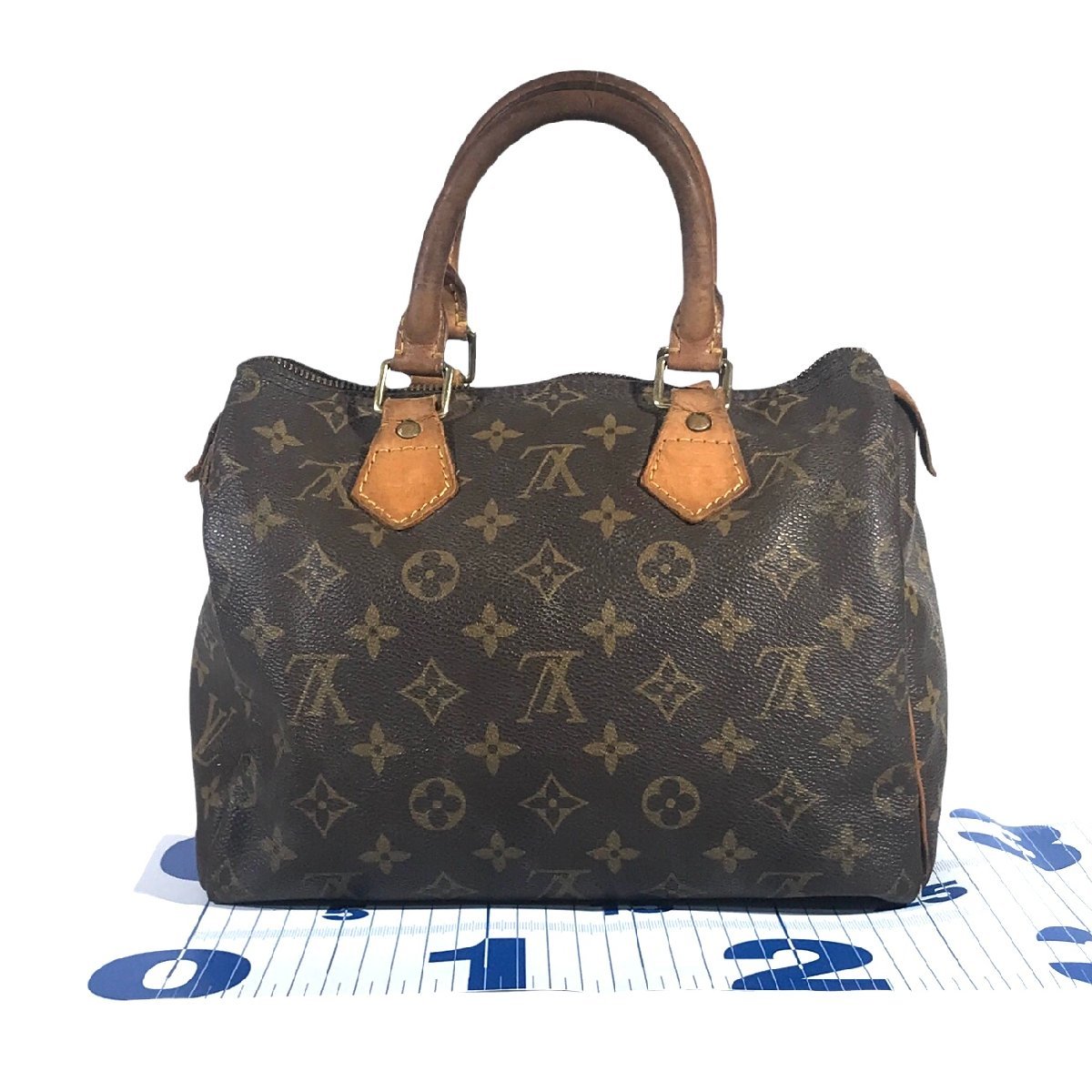 【1円～】 ルイ・ヴィトン LOUIS VUITTON ハンドバッグ ミニボストン スピーディ25 M41528 SP1927 モノグラム レザー ブラウン 中古_画像4